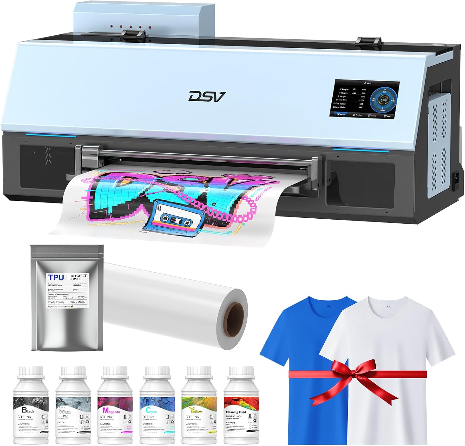 DSV C13 XP600 DTF Printer Turquoise